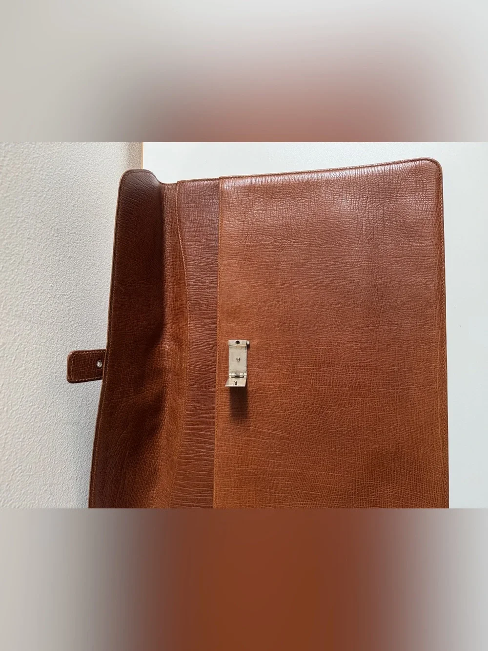 Vintage Lancel Leather Envelope Folder.